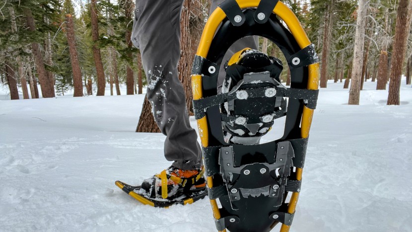 atlas montane - the montane has decent traction with steel teeth underneath.