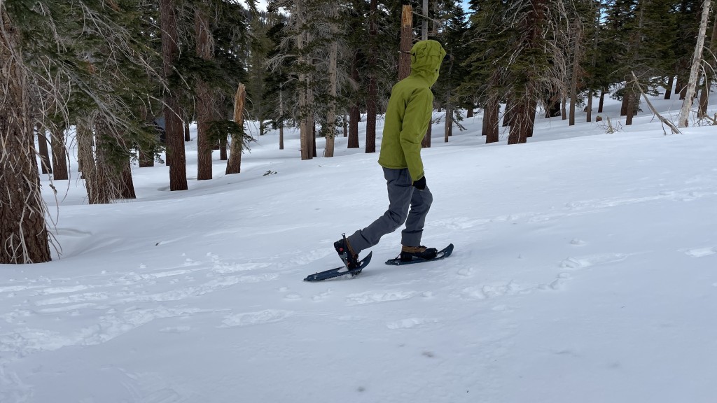 msr evo trail - this model shines when the snow isn&#039;t too soft or deep.