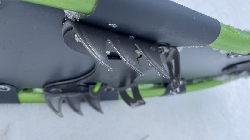 tubbs mountaineer - the tubbs mountaineer has big teeth for traction under the heel.