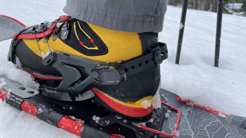 tubbs panoramic - this model has an easy to use heel strap and buckle.