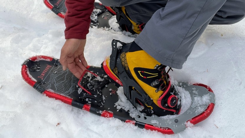 tubbs panoramic - these heel lifters were impossible to engage with a trekking pole...