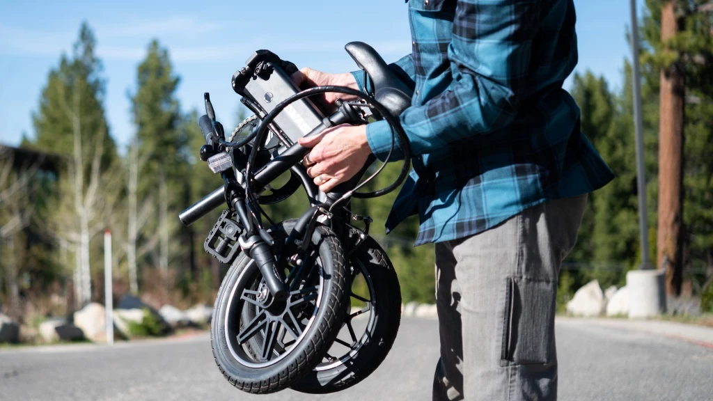 folding electric bike - this little bike can go almost anywhere with you.