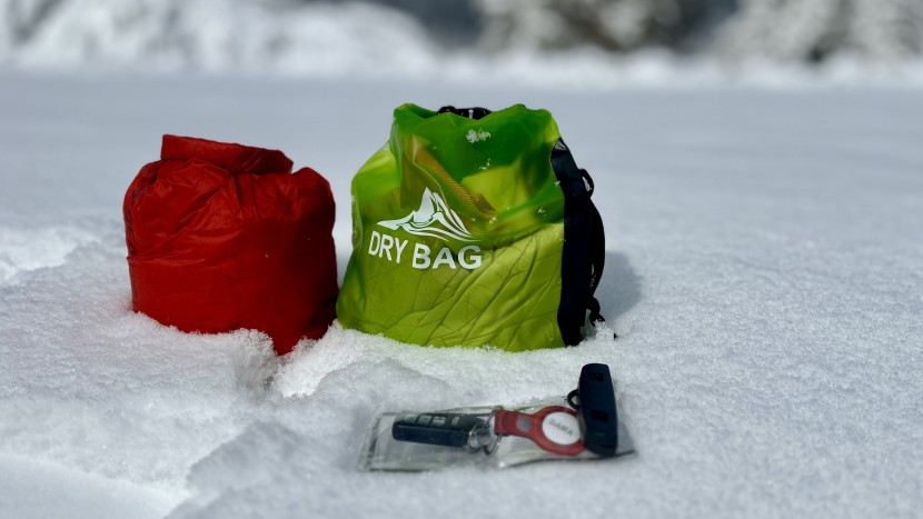 dry bag - snowy environments also call for a reliable dry bag for your spare...