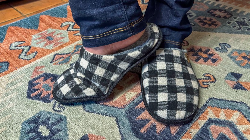 the oncai memory foam scuffs sport a classic look that blends right...