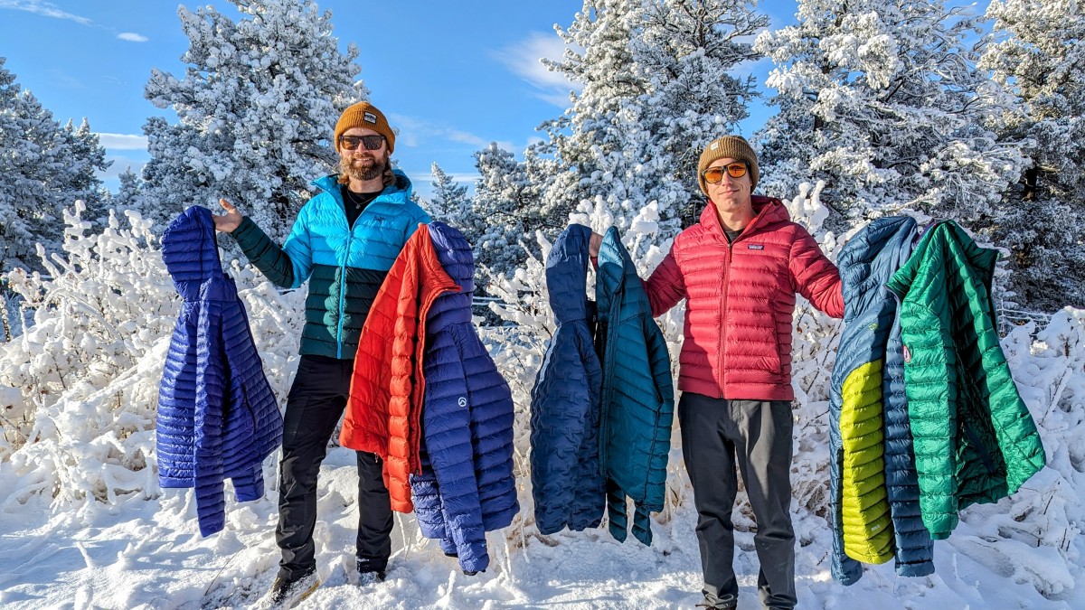Best Down Jacket Men Review (Side by side testing of down jackets in Colorado.)