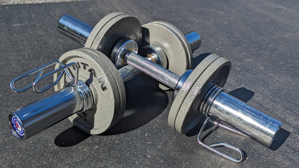 Fitness gear olympic dumbbell handle weight sale