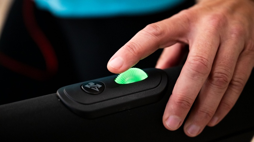 treadmill - handrail controls can provide an easy way to nudge up the speed or...