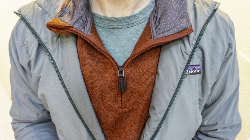 wrangler authentics 1/4 zip - we were able to wear one or two baselayers underneath and easily fit...