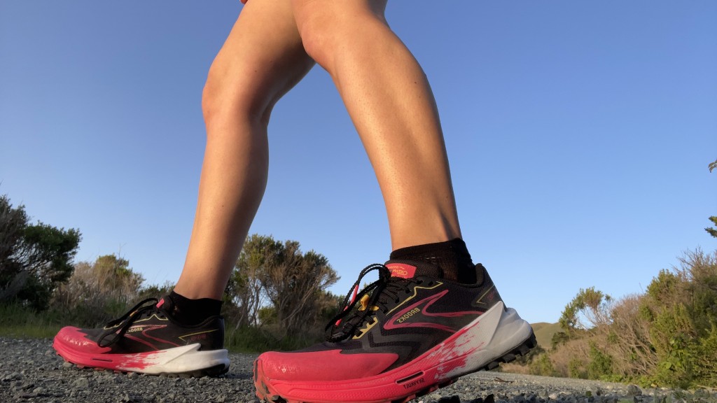 trail running shoes womens - the brooks catamount features a dual-purpose rock plate designed to...