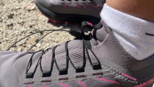 The heel collar of the Pulsar Trail 2 seals your ankles in to...