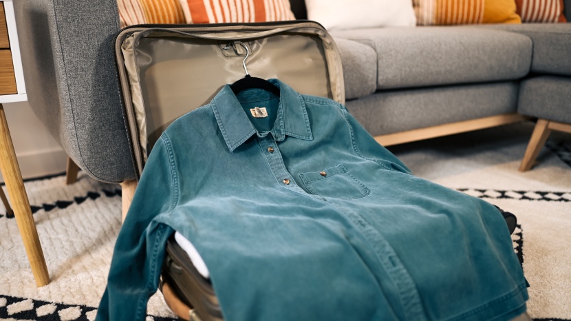 a built-in section of the briggs &amp; riley suitcase can help keep...