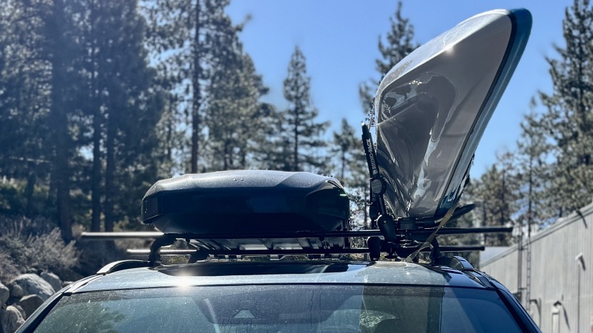 due to the v shaped hull, it's not a great idea to just strap this...