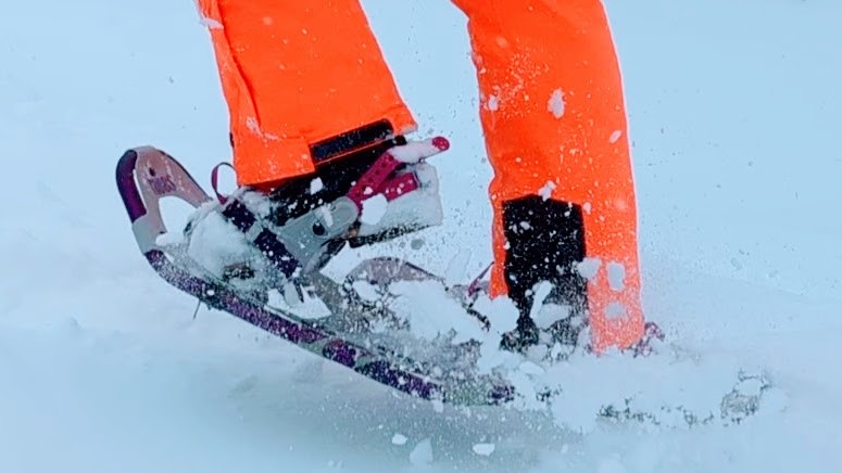 snowshoes womens - the rotating toe cord of the wilderness prevents snow from snapping...