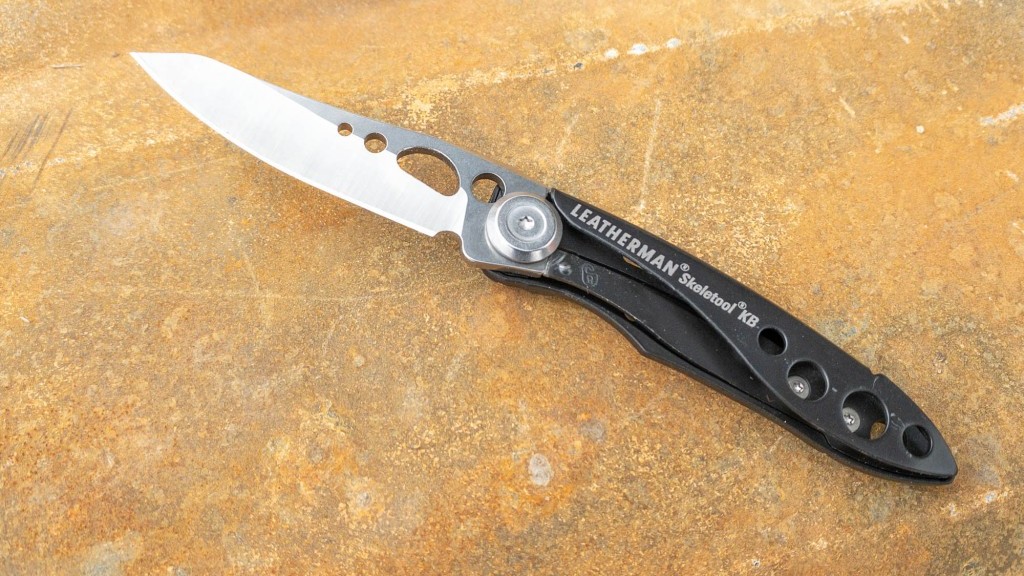 pocket knife - the skeletool features a long-tapered point but comes with a small...