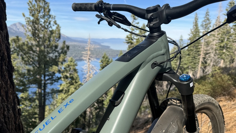 trek fuel exe 8 gx axs transmission - hidden in the top tube is the tq display, the exe doesn&#039;t look much...