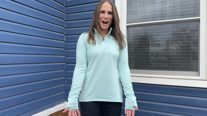outdoor research vigor grid quarter zip for women - it&#039;s all about length here. long arms, long torso. this adds a...