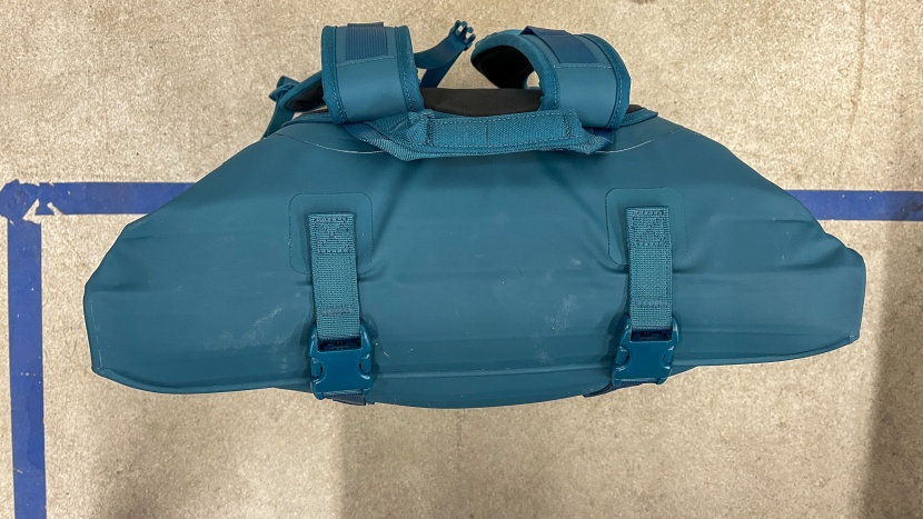 yeti hopper m20 backpack - this pac rolls and buckles shut at the top opening.