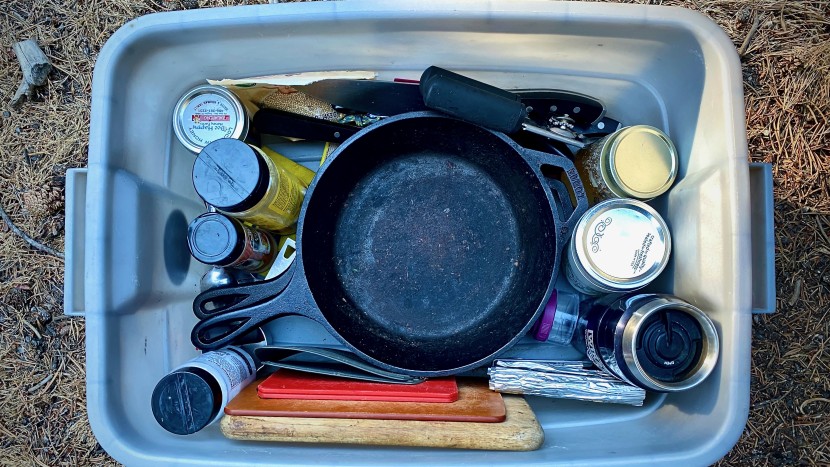 camping list - organizing your camp supplies into bins can make them easier to...