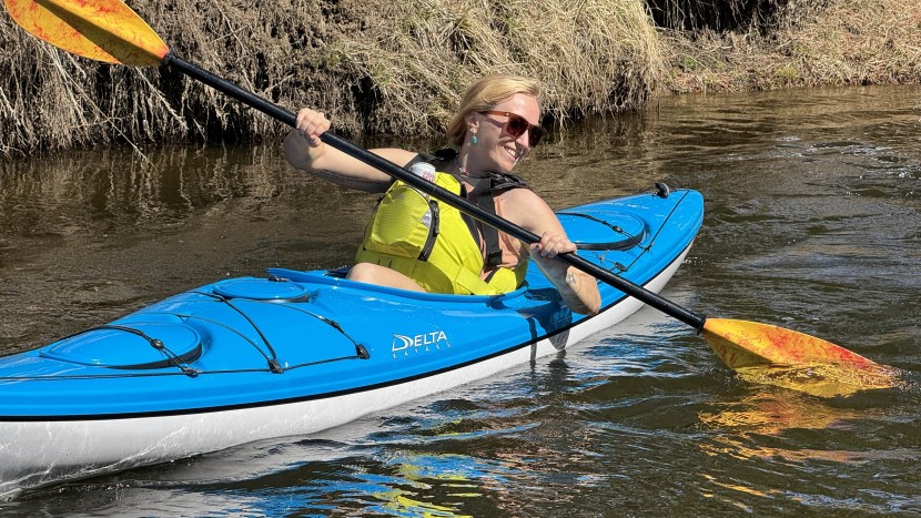 delta kayaks delta 12.10 - due to the length of this kayak, it does take a bit more effort to...