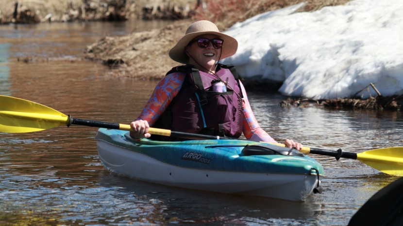 pelican argo 100x exo - when in gentle current if you don&#039;t have your paddle actively in the...