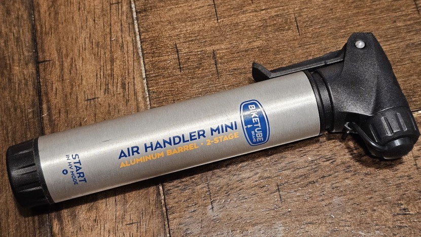frame pump - while it sports an aluminum tube, the biketube air handler mini is...