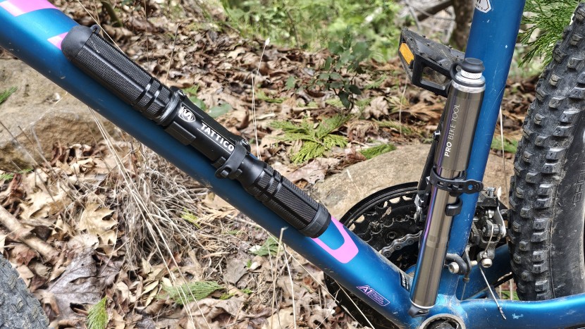 frame pump - we rode all around town and trails to gauge the weight and feel...