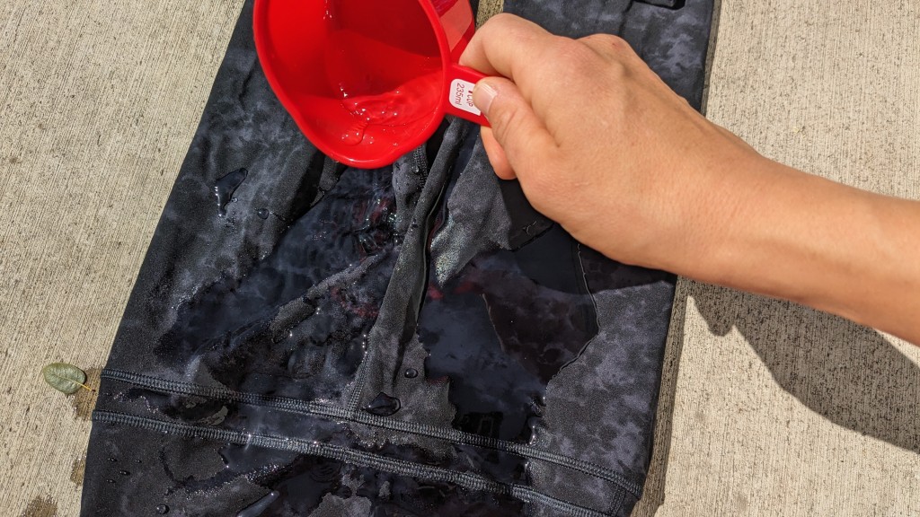 yoga pants - we drenched these cozy pants to see how long it took them to air dry.