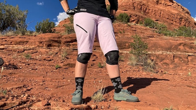 bike gear - the shorts&#039; length is great for knee pads; we just wished the...