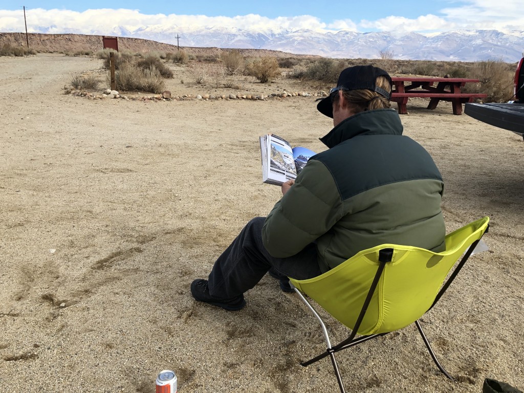 backpacking chair - the skyline ul's curved silver poles help widen the chair, while the...
