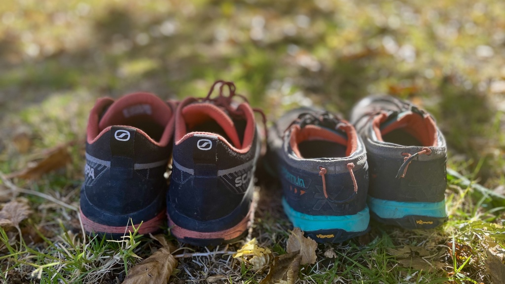 approach shoes womens - the scarpa mescalito planet (left) are quite a bit bigger than the...