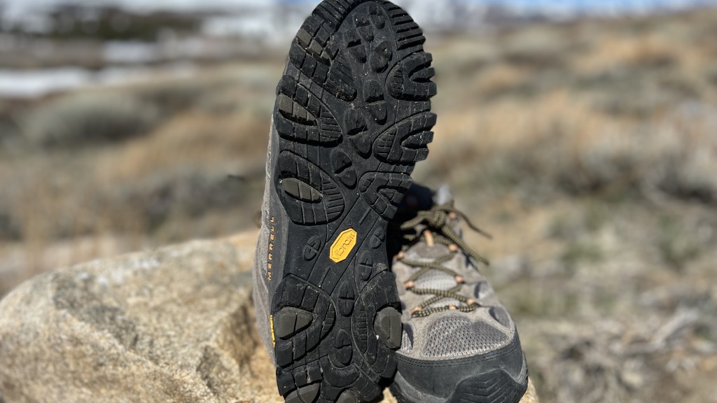 merrell moab 3 - the vibram sole is just aggressive enough to grip the surface...
