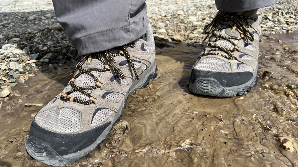 merrell moab 3 - with mesh panels that extend to pretty close to the outsole, you can...