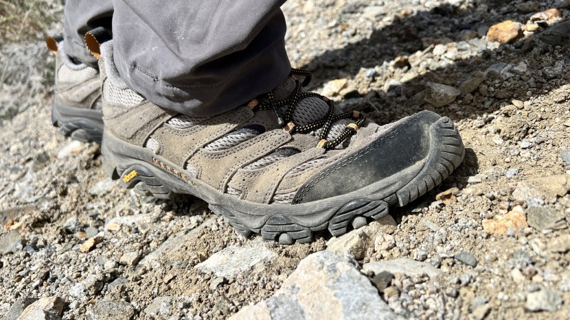the moab shoes are moderately heavy, but that comes with pretty...
