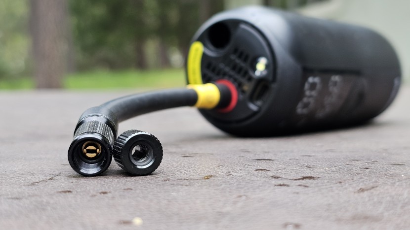 the electric pumps had screw-on valve chucks that created an easy...