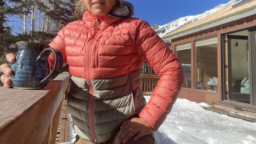 down jacket womens - combining plush down insulation with a flexible shell, the...