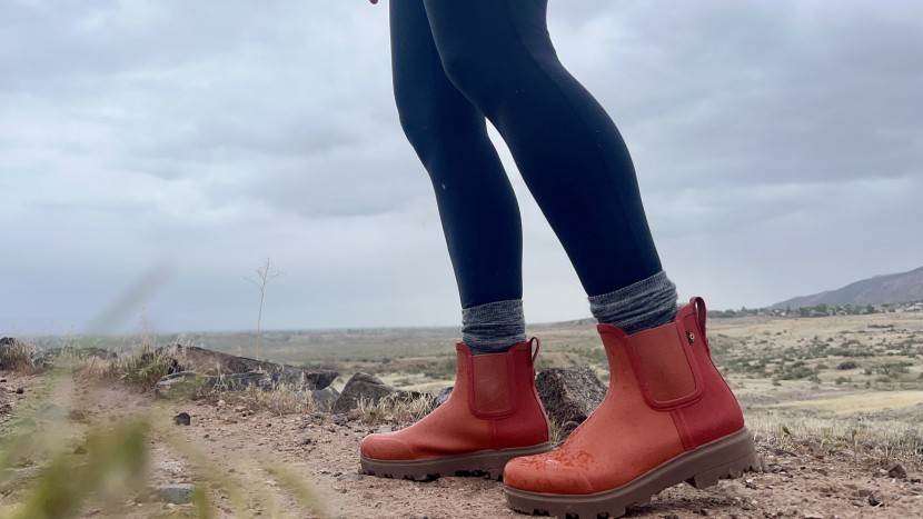 bogs holly chelsea - a rainy day hike proves the traction and walkability of the holly...