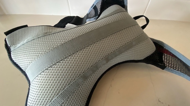 hydration pack - some packs sit directly against your back and rely on mesh fabrics...