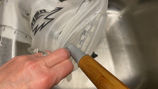 hydration pack - wide mouth openings make cleaning the reservoir much easier.