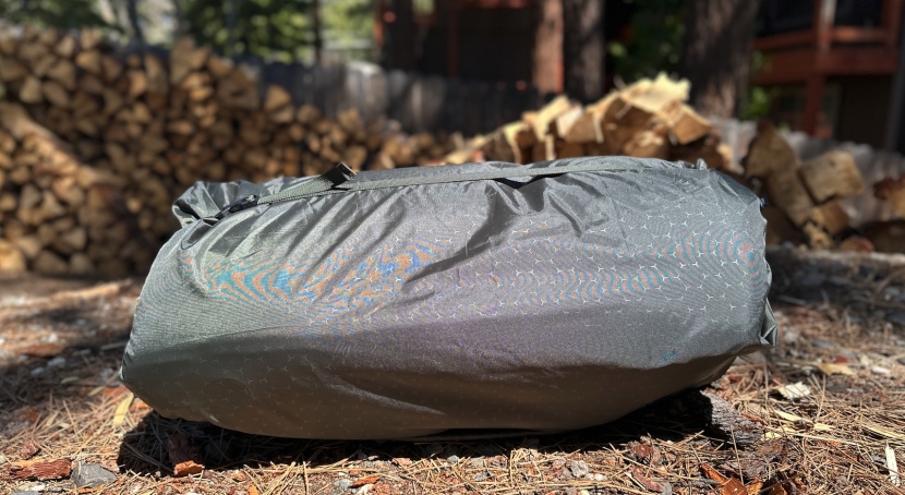 exped megamat auto - we love how easy it is to get such a large pad stuffed.