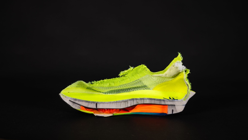 nike alphafly 3 - while the cutouts in the center of the midsole do help a bit, the...