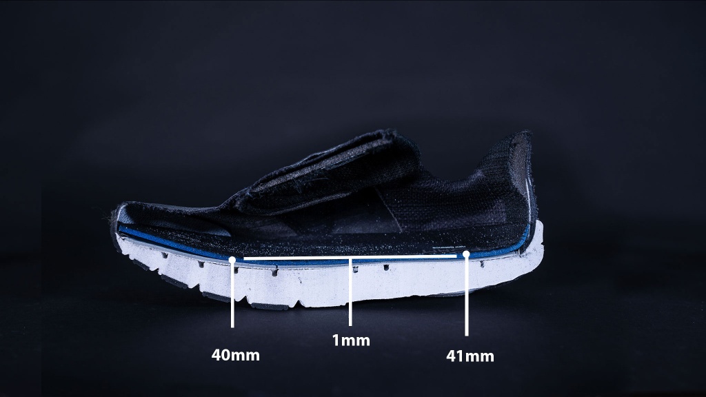 new balance fresh foam x more v4 - there is a big chunk of rockered foam under your foot when you run...