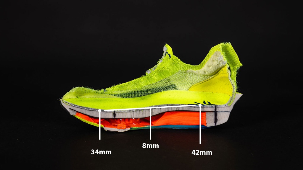 nike alphafly 3 for women - the updated arch support allows this shoe to fit the natural shapes...