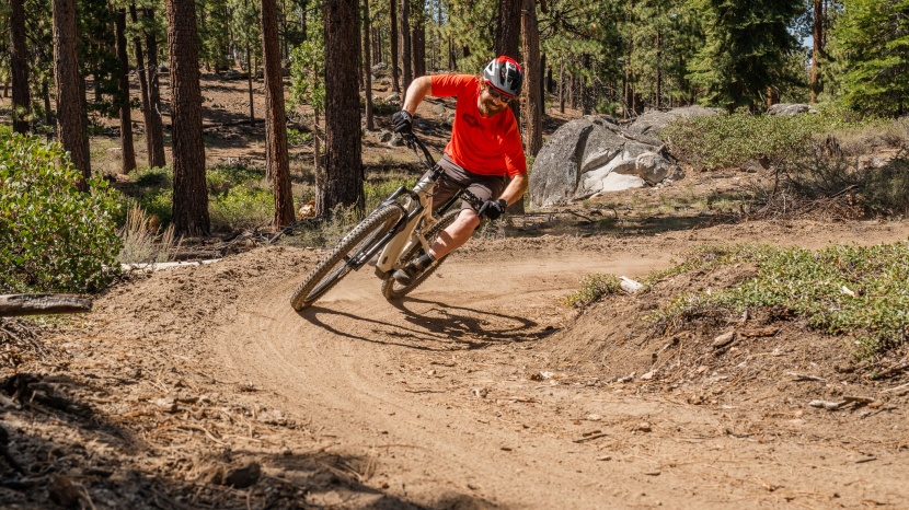 ari wire peak 2.0 comp - 780mm handlebars give the rider some leverage over the long front end.