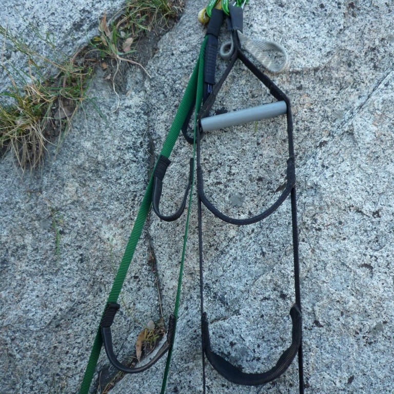 aider - without a spreader bar, the upper steps on the metolius 8-step...
