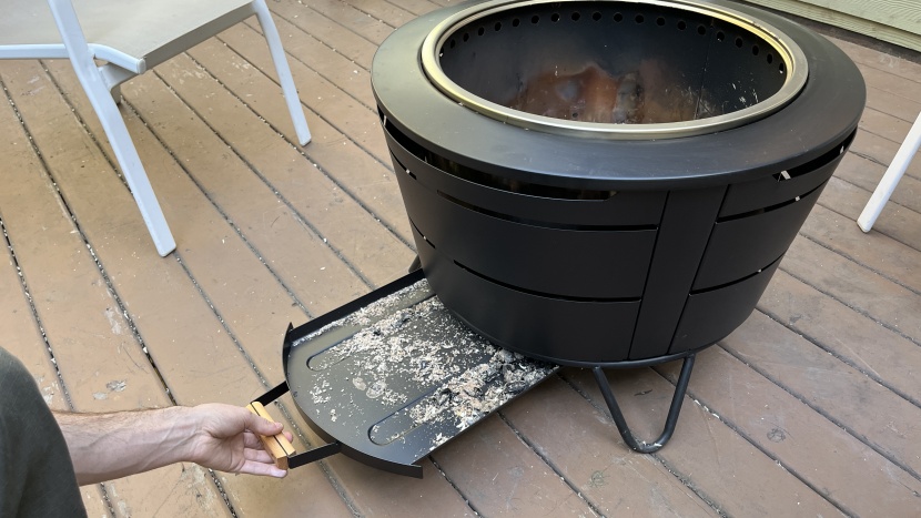 fire pit - the ashtray on the tiki is extremely user-friendly and convenient.
