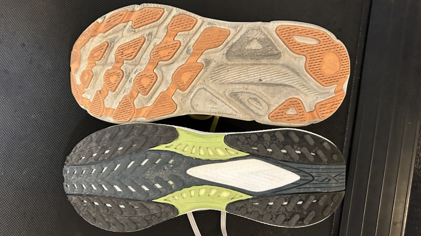 reebok floatride energy 5 - here, the floatride (bottom) is shown next to another shoe that runs...