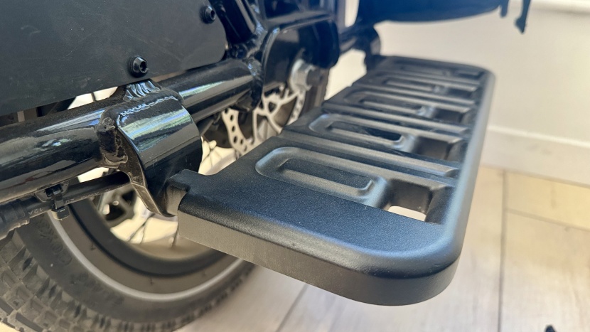 sturdy, solid metal running boards offer plenty of space for...