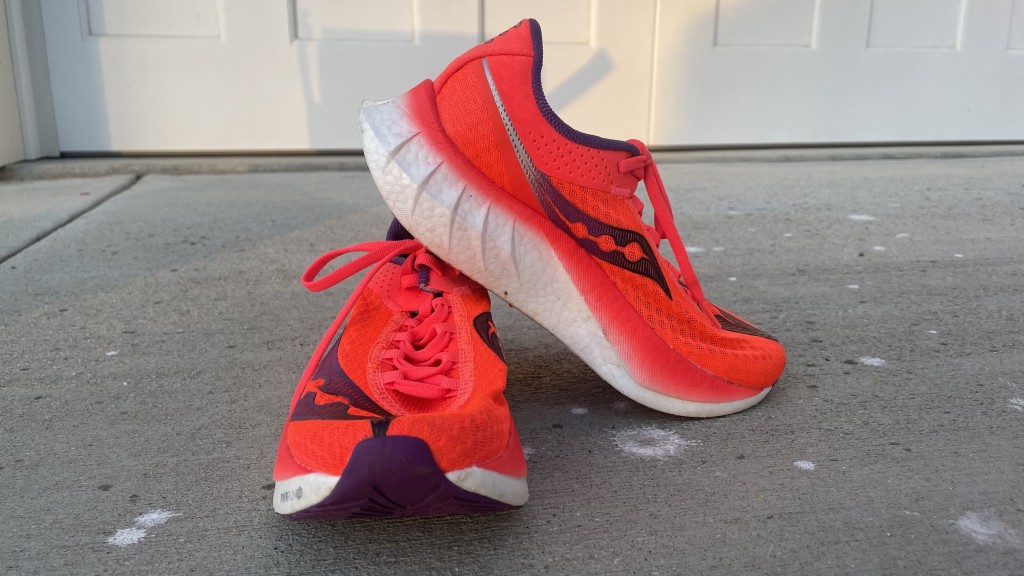 saucony endorphin pro 4 for women - the shape of this shoe does not lend itself well to mellow miles. if...