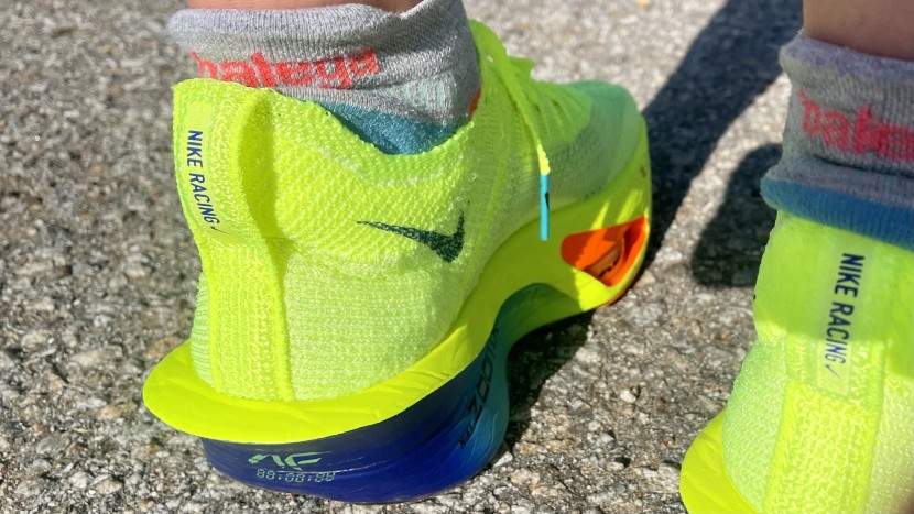 nike alphafly 3 for women - the unique shape of the alphafly's rear adds to its speed-focused...