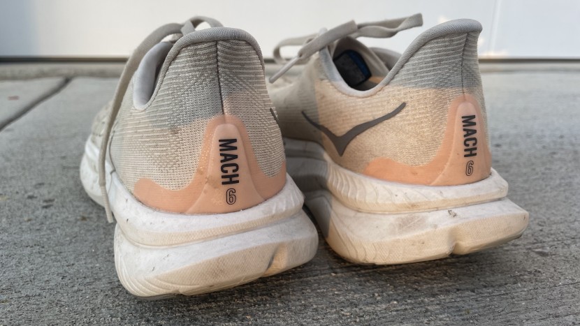 hoka mach 6 for women - the build of the mach helps keep things organized without feeling...